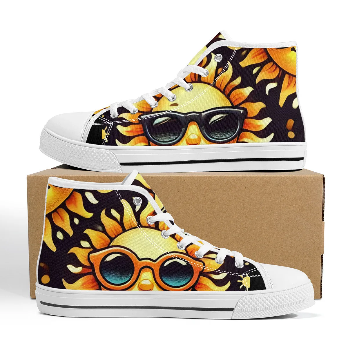 Sunny Vibes High-Top Canvas Shoes (Adults)