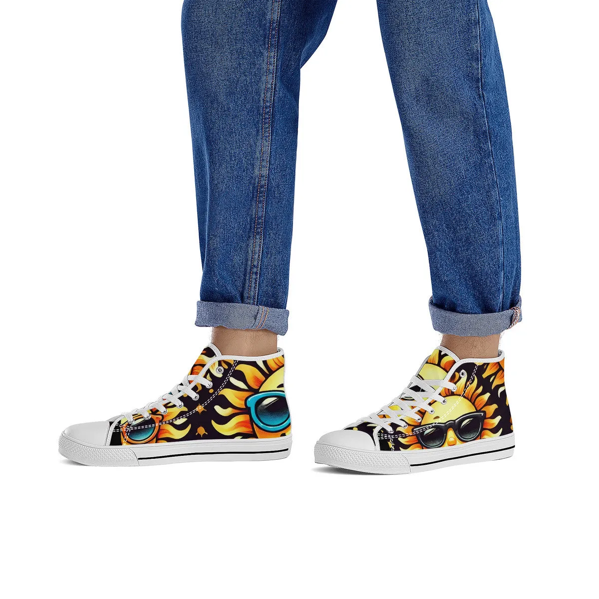 Sunny Vibes High-Top Canvas Shoes (Adults)