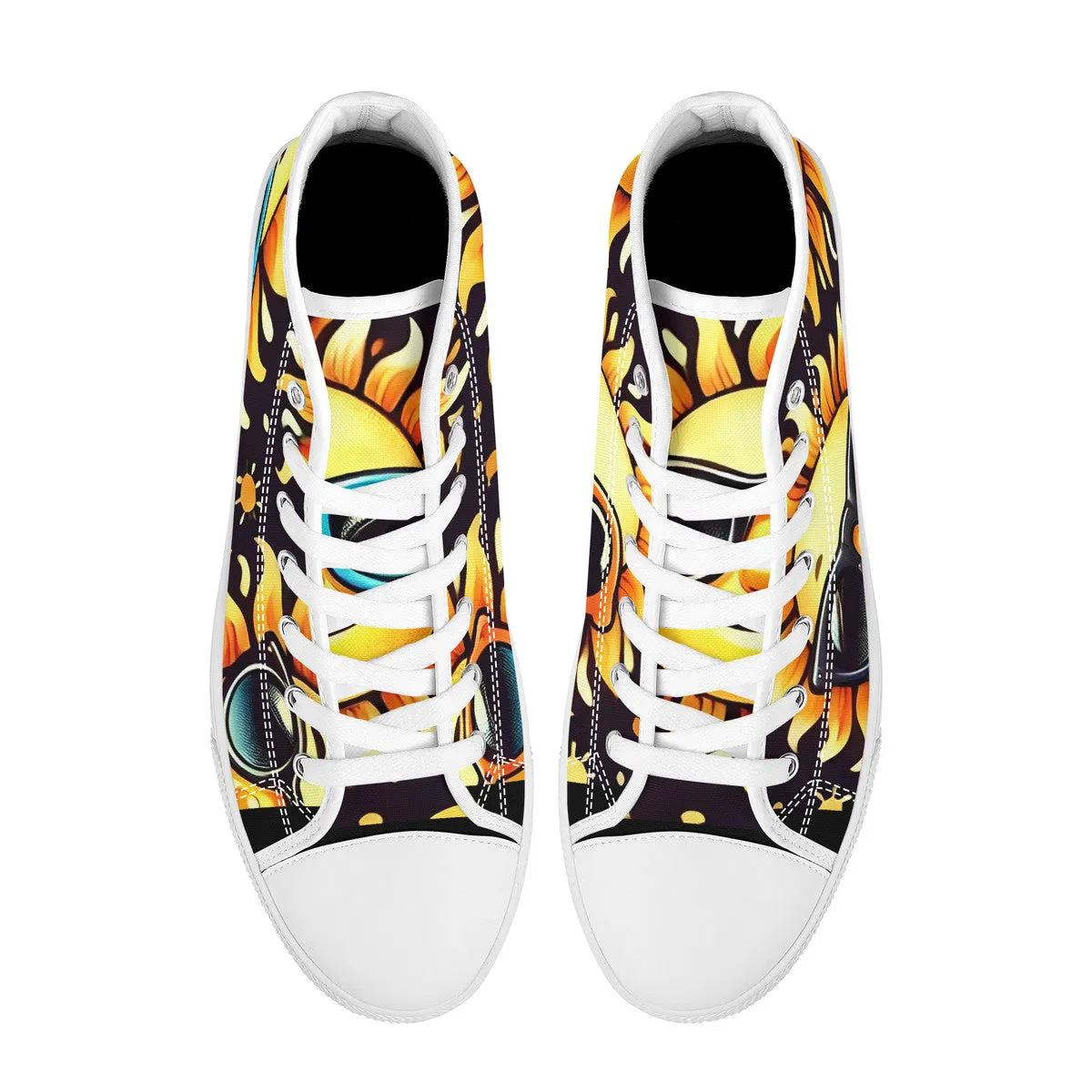 Sunny Vibes High-Top Canvas Shoes (Adults)