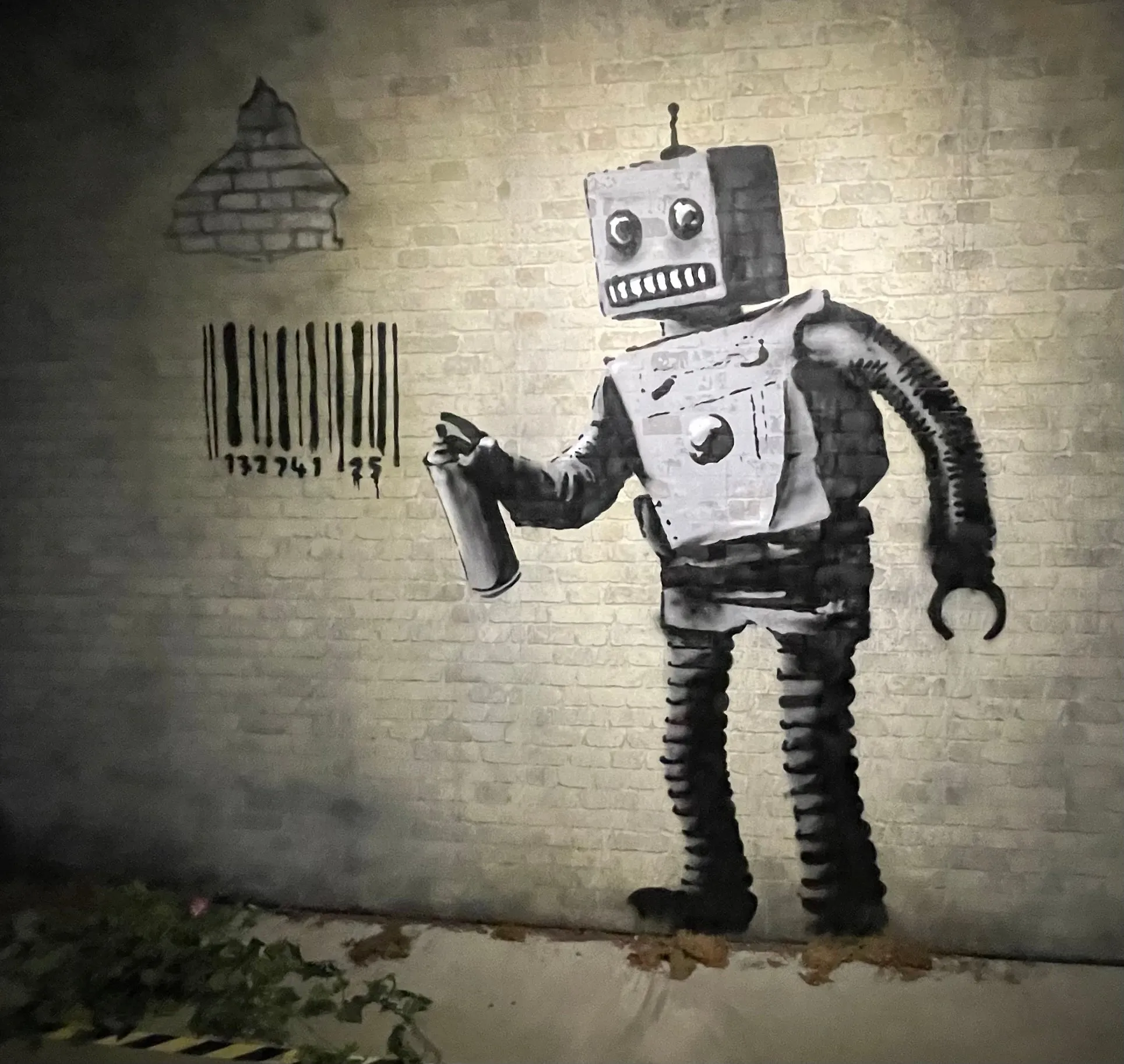 The Worlds Most Famous Graffiti Brandalised Collection Banksy Robot Lenctiular Picture
